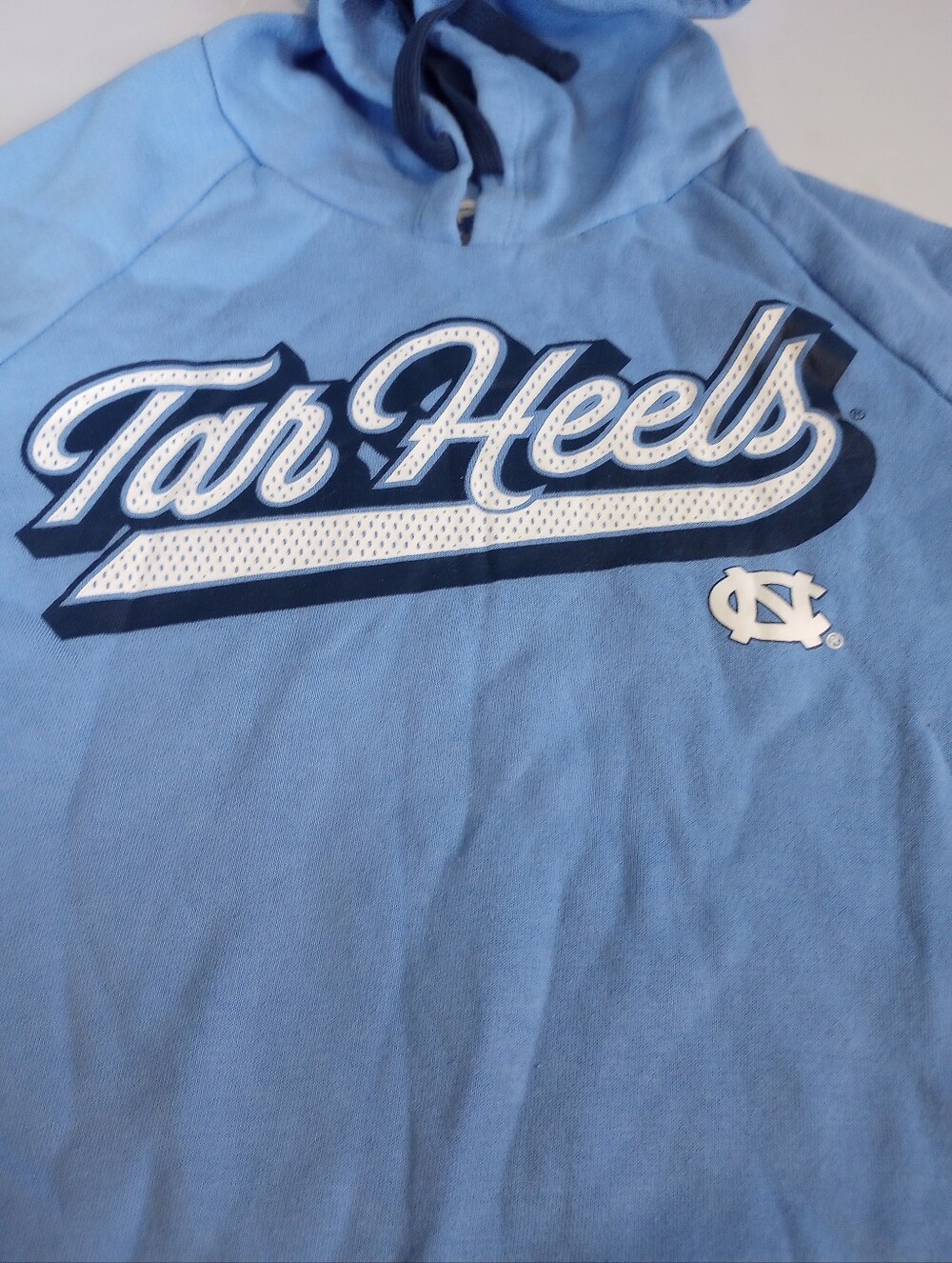 University Tar Heels Light Blue Pullover Hoodie Women Size Small
